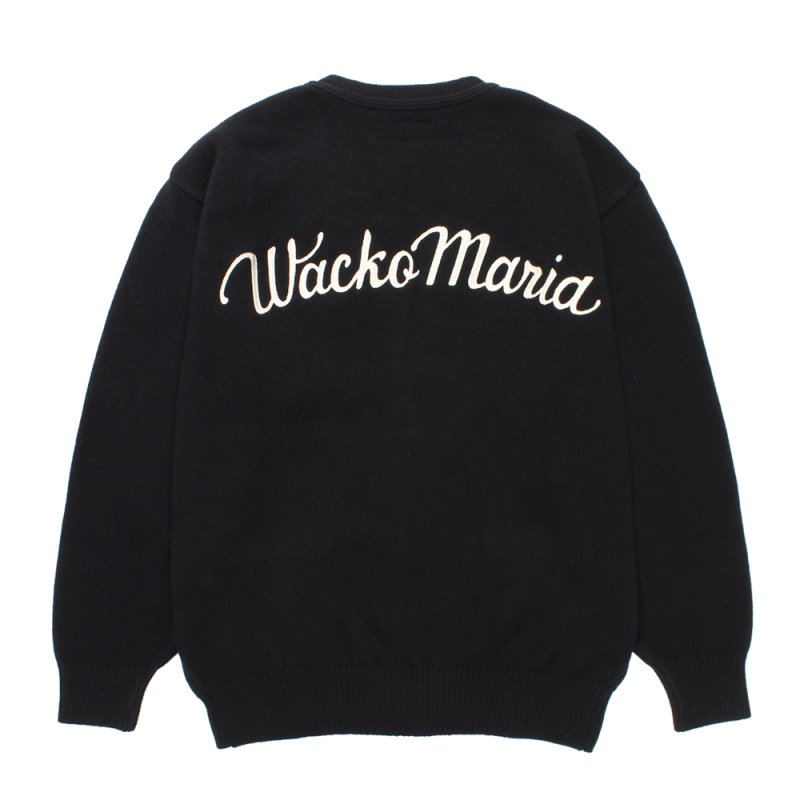 画像2: WACKO MARIA/CLASSIC KNIT CARDIGAN（BLACK）［クラシックニットカーディガン-25秋冬］