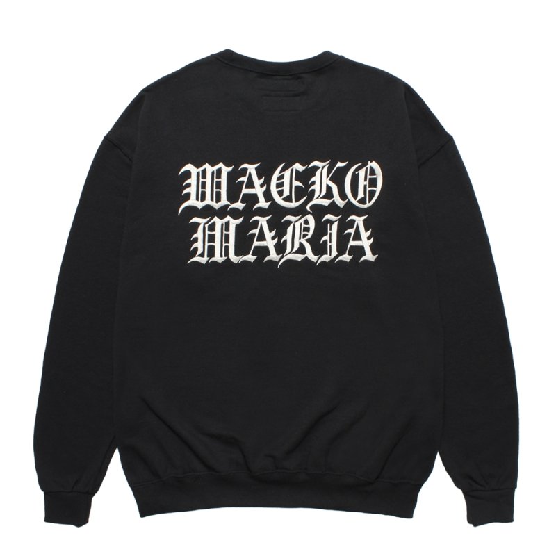 画像2: WACKO MARIA/56 TATTOO STUDIO / SWEAT SHIRT（BLACK）［クルーネックスウェット-25秋冬］