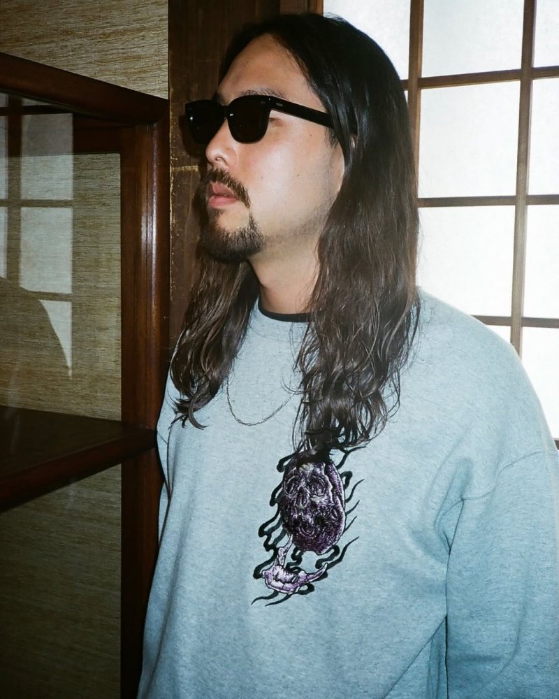 画像3: WACKO MARIA/56 TATTOO STUDIO / SWEAT SHIRT（GRAY）［クルーネックスウェット-25秋冬］