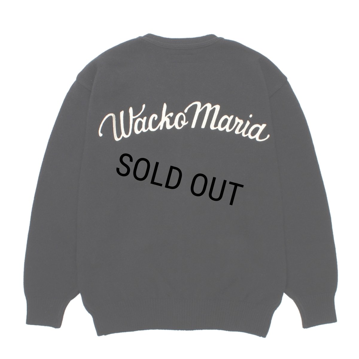 画像2: WACKO MARIA/CLASSIC KNIT CARDIGAN（BLACK）［クラシックニットカーディガン-25秋冬］ (2)