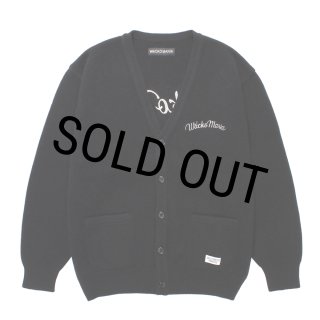 WACKO MARIA/CLASSIC KNIT CARDIGAN（BLACK）［クラシックニット