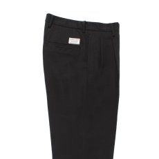 画像2: WACKO MARIA/DOUBLE PLEATED CHINO TROUSERS（BLACK）［ツータックチノトラウザース-25秋冬］ (2)