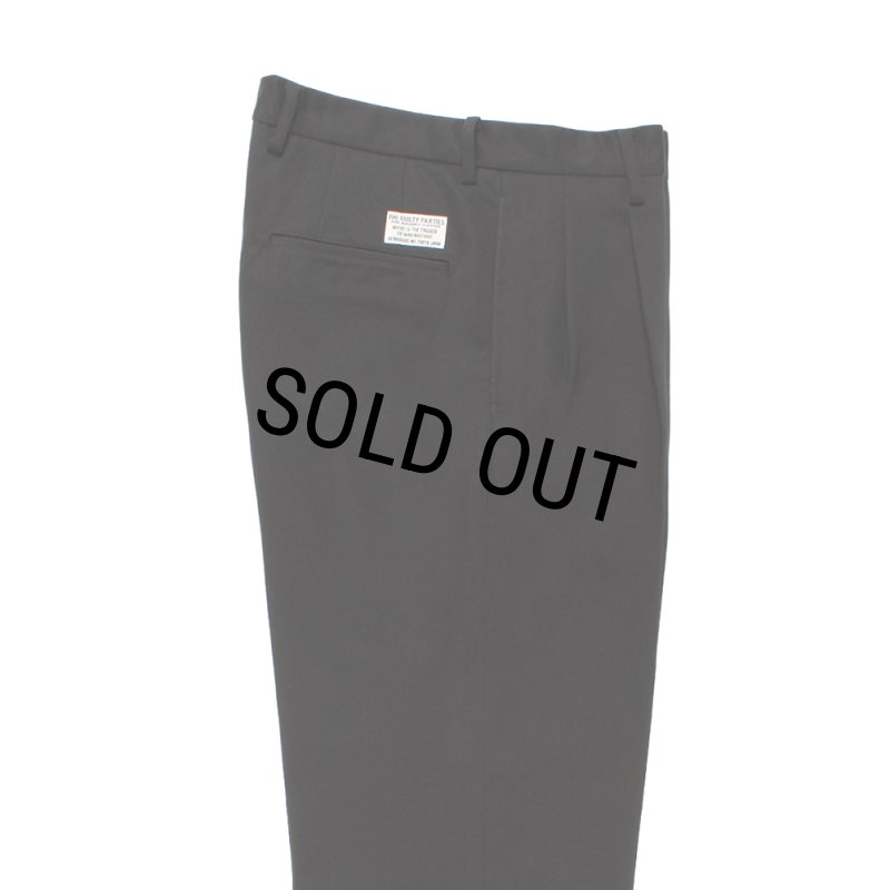 WACKO MARIA/DOUBLE PLEATED CHINO TROUSERS（BLACK）［ツータックチノ