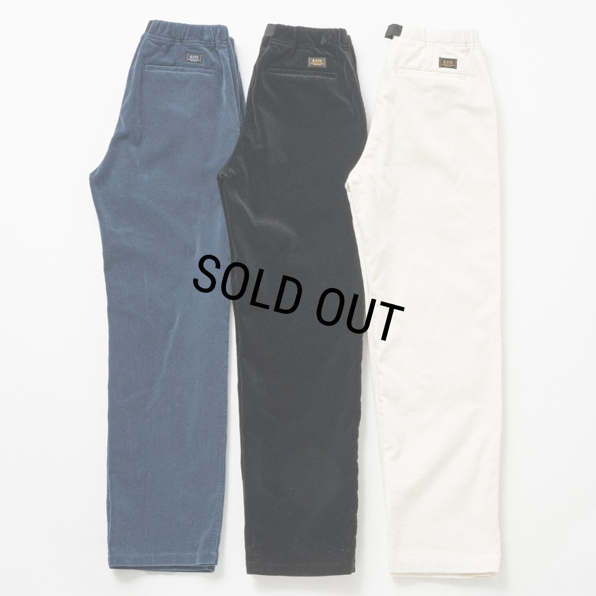 画像7: RATS/CORDUROY EASY PANTS（BLUE GRAY）［コーデュロイイージーパンツ-25秋冬］ (7)