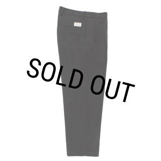WACKO MARIA/DOUBLE PLEATED CHINO TROUSERS（BLACK）［ツータックチノ
