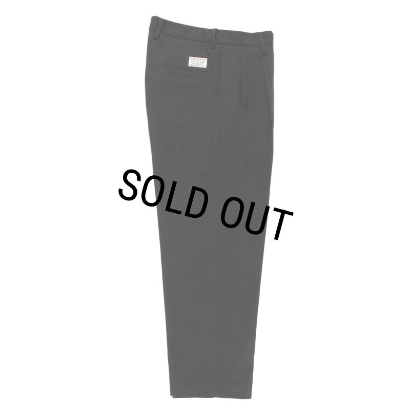 WACKO MARIA/DOUBLE PLEATED CHINO TROUSERS（BLACK）［ツータックチノ