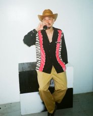 画像3: WACKO MARIA/DOUBLE PLEATED CHINO TROUSERS（YELLOW）［ツータックチノトラウザース-25秋冬］ (3)