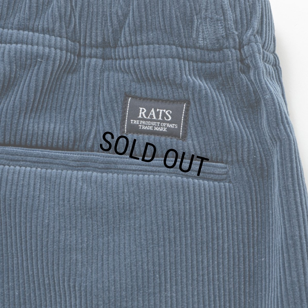 画像5: RATS/CORDUROY EASY PANTS（BLUE GRAY）［コーデュロイイージーパンツ-25秋冬］ (5)