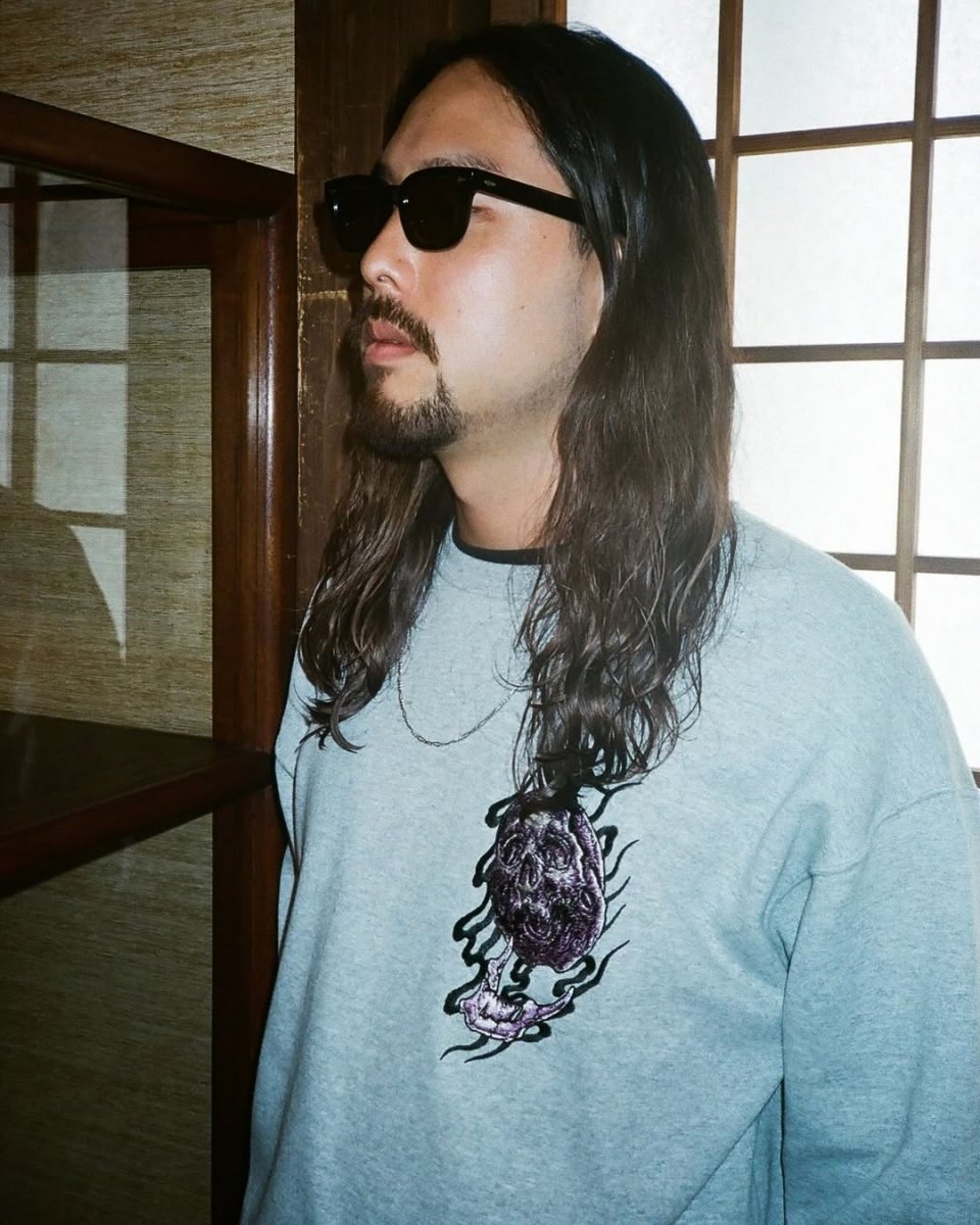 画像3: WACKO MARIA/56 TATTOO STUDIO / SWEAT SHIRT（GRAY）［クルーネックスウェット-25秋冬］ (3)