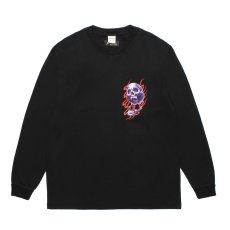 画像1: WACKO MARIA/56 TATTOO STUDIO / WASHED HEAVY WEIGHT LONG SLEEVE T-SHIRT（BLACK）［プリント長袖T-25秋冬］ (1)