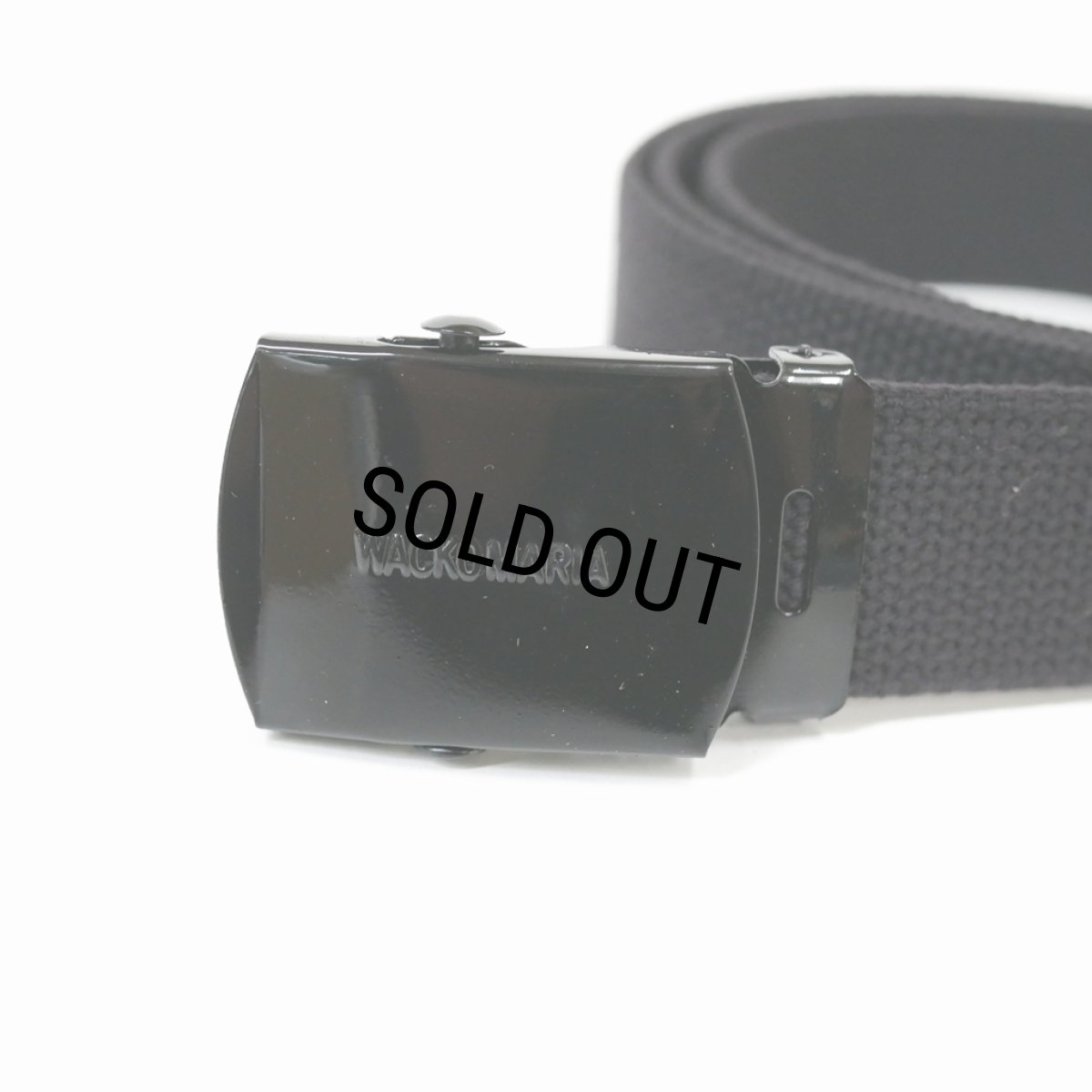 画像2: WACKO MARIA/GI BELT（BLACK）［GIベルト-25秋冬］ (2)