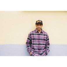 画像2: CHALLENGER/PLAID FLANNEL SHIRT（PURPLE）［チェックフランネルシャツ-25秋冬］ (2)