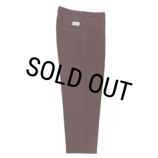 WACKO MARIA/DOUBLE PLEATED CHINO TROUSERS(BURGUNDY)[ツータック WACKO MARIA/DOUBLE PLEATED CHINO TROUSERS(BURGUNDY)[ツータック