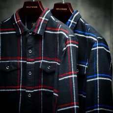 画像4: RATS/COTTON FLANNEL CHECK SHIRT（BLACK/BLUE CHECK）［コットンフランネルチェックシャツ-25秋冬］ (4)