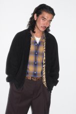 画像3: WACKO MARIA/OMBRE CHECK OPEN COLLAR SHIRT（LIGHT BROWN）［オンブレチェックオープンカラーシャツ-25秋冬］ (3)