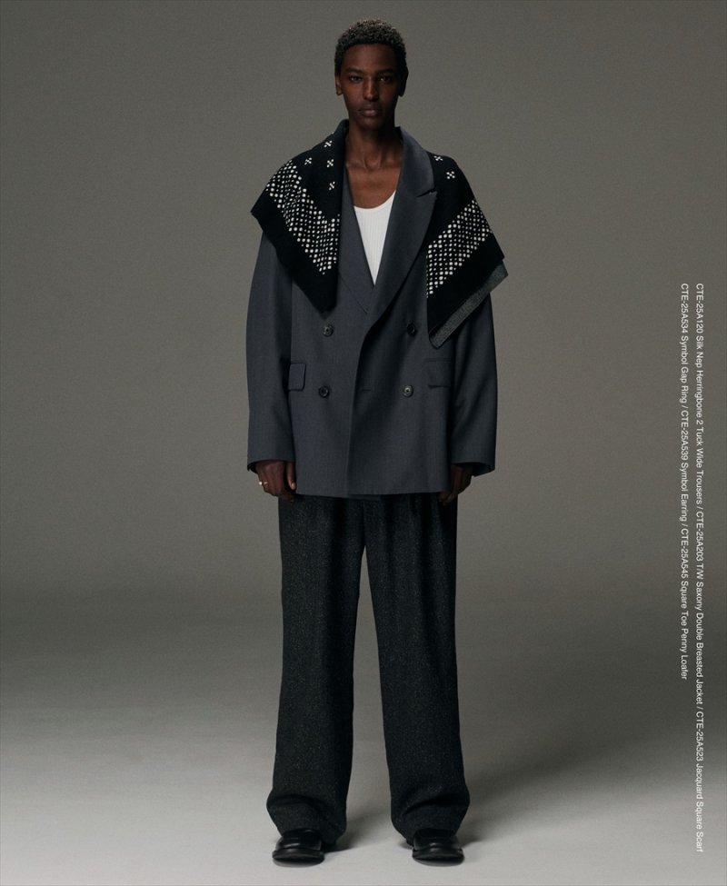 画像3: COOTIE PRODUCTIONS/T/W Saxony Double Breasted Jacket（Gray）［ダブルブレステッドJKT-25秋冬］