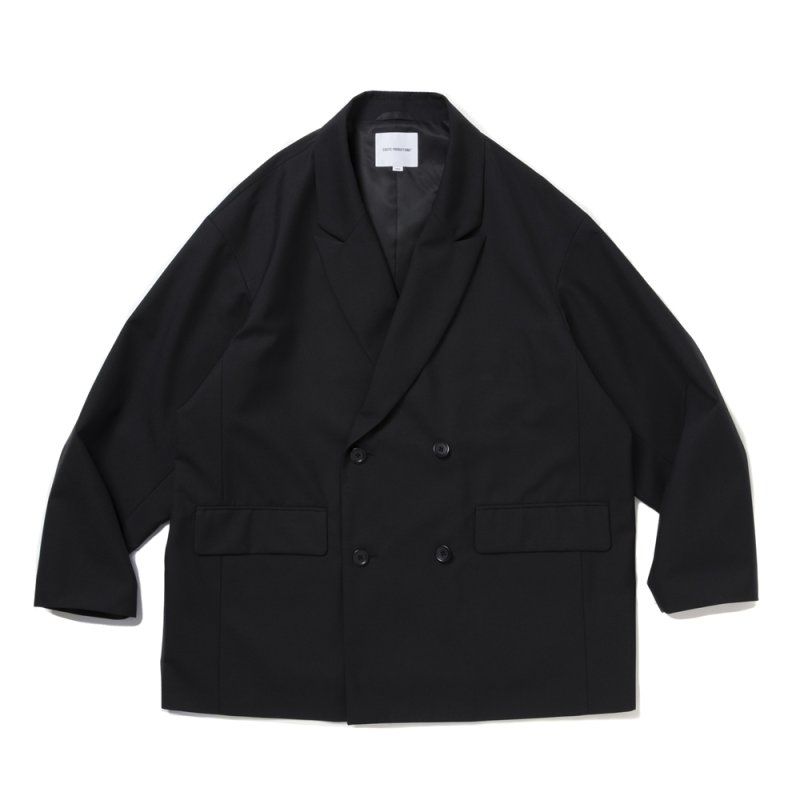画像1: COOTIE PRODUCTIONS/T/W Saxony Double Breasted Jacket（Black）［ダブルブレステッドJKT-25秋冬］