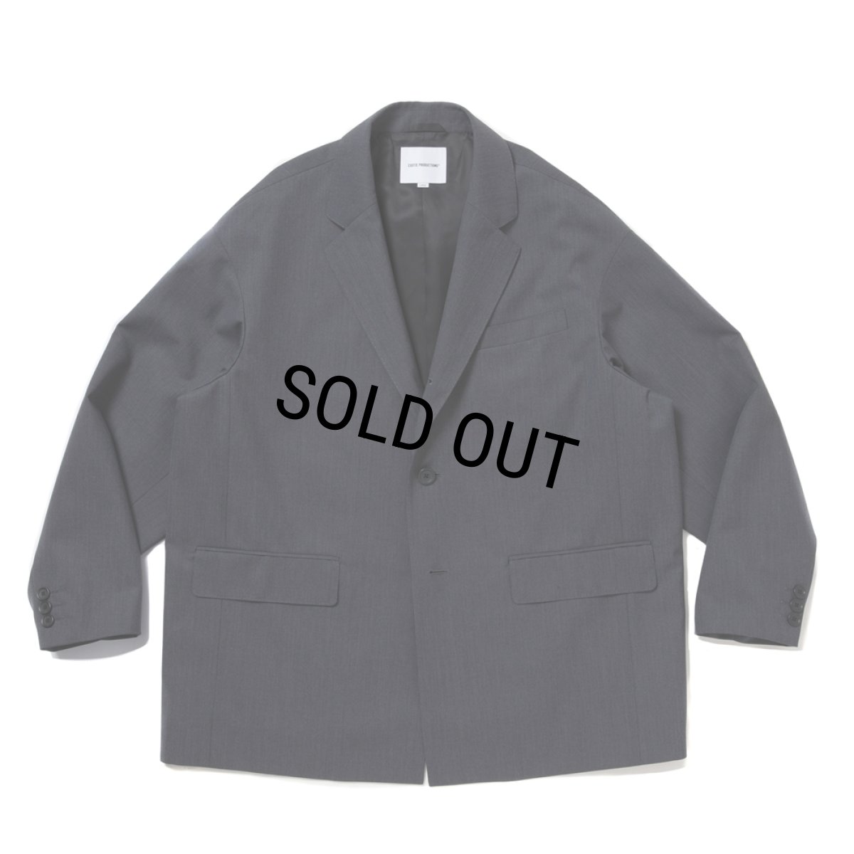 画像1: COOTIE PRODUCTIONS/T/W Saxony Single Breasted Jacket（Gray）［シングルブレステッドJKT-25秋冬］ (1)