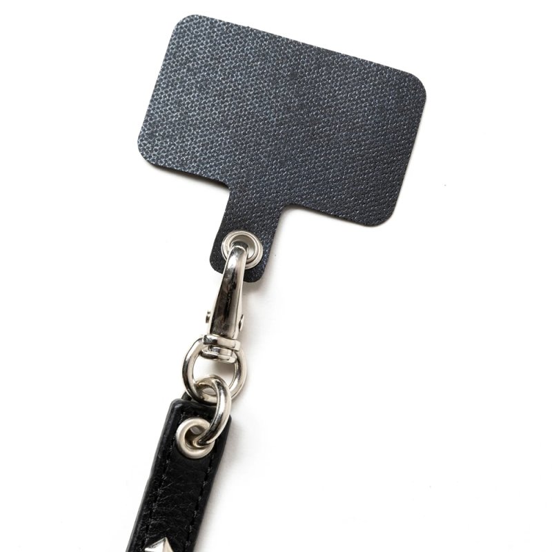 画像2: CALEE/STUDS LEATHER SMART PHONE STRAP（BLACK）［スタッズレザースマホストラップ-25秋冬］