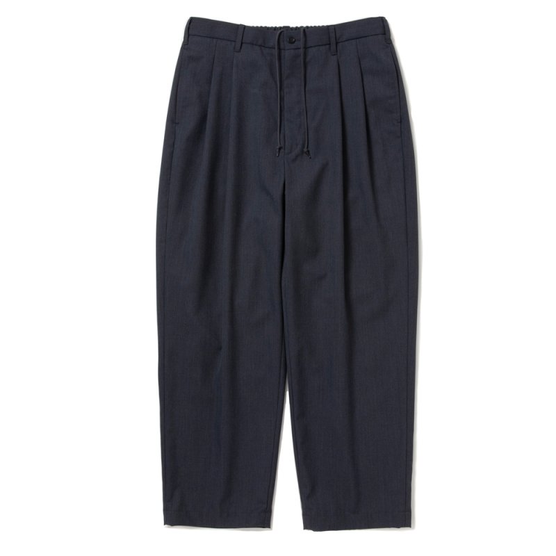 画像1: COOTIE PRODUCTIONS/T/W Saxony 2 Tuck Wide Easy Trousers（Gray）［ツータックイージーパンツ-25秋冬］