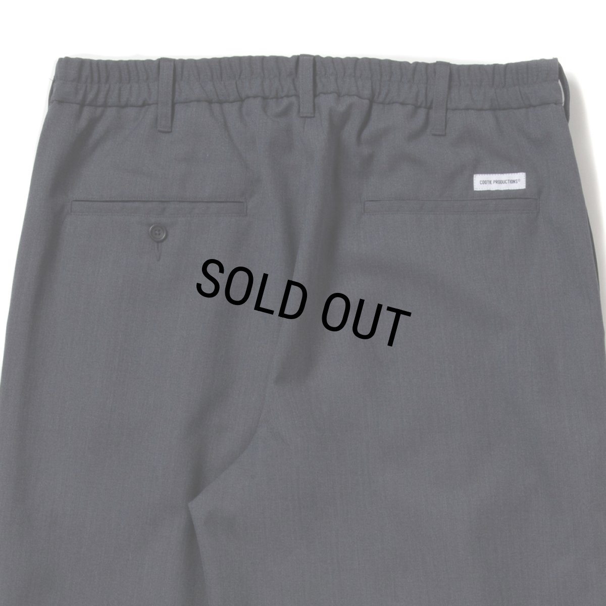 画像4: COOTIE PRODUCTIONS/T/W Saxony 2 Tuck Wide Easy Trousers（Gray）［ツータックイージーパンツ-25秋冬］ (4)