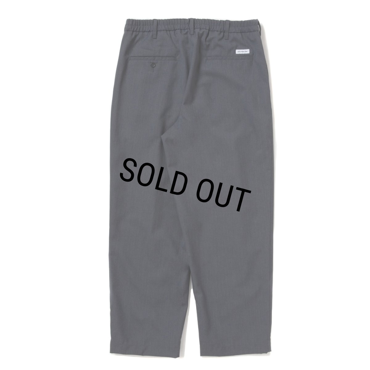 画像2: COOTIE PRODUCTIONS/T/W Saxony 2 Tuck Wide Easy Trousers（Gray）［ツータックイージーパンツ-25秋冬］ (2)