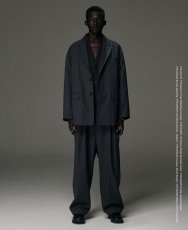 画像5: COOTIE PRODUCTIONS/T/W Saxony 2 Tuck Wide Easy Trousers（Gray）［ツータックイージーパンツ-25秋冬］ (5)