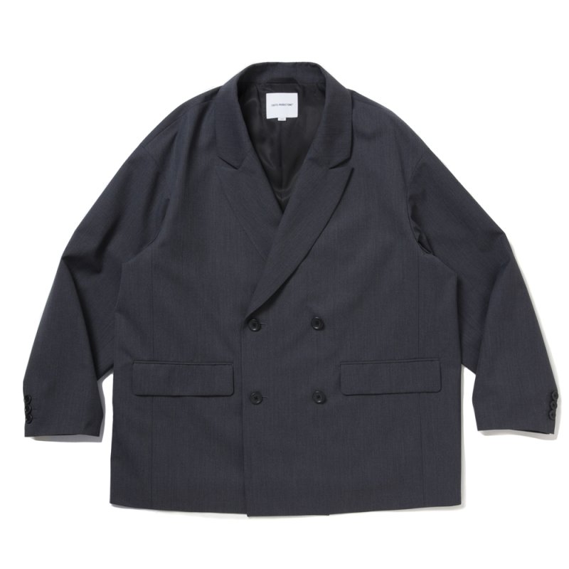 画像1: COOTIE PRODUCTIONS/T/W Saxony Double Breasted Jacket（Gray）［ダブルブレステッドJKT-25秋冬］