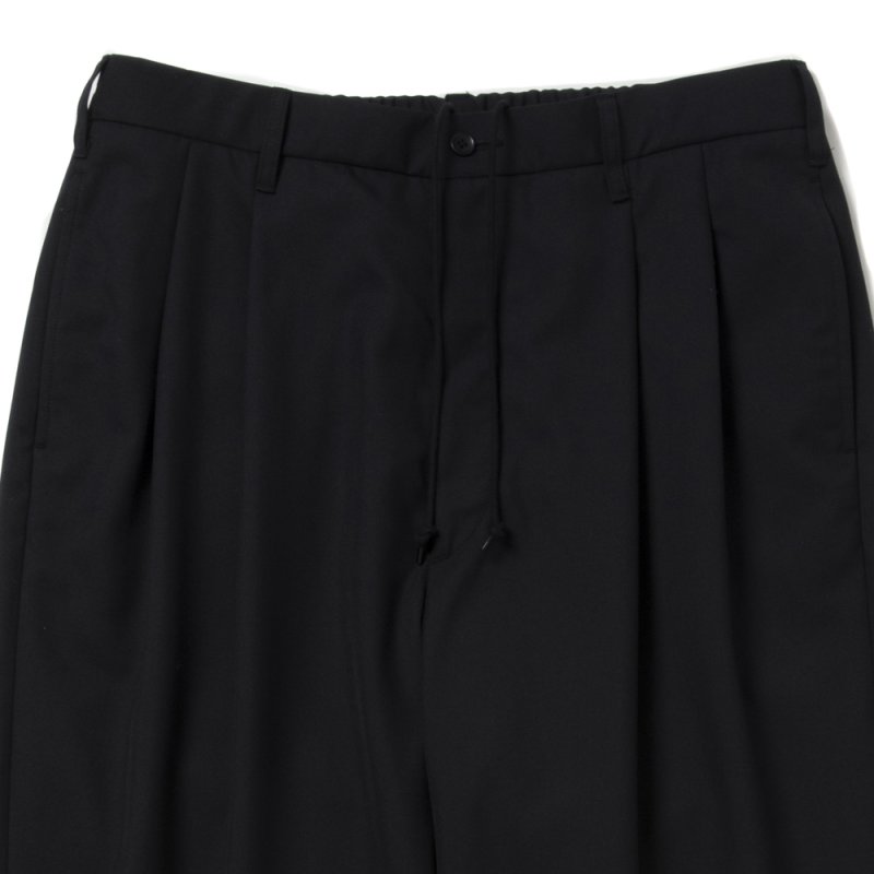 画像3: COOTIE PRODUCTIONS/T/W Saxony 2 Tuck Wide Easy Trousers（Black）［ツータックイージーパンツ-25秋冬］