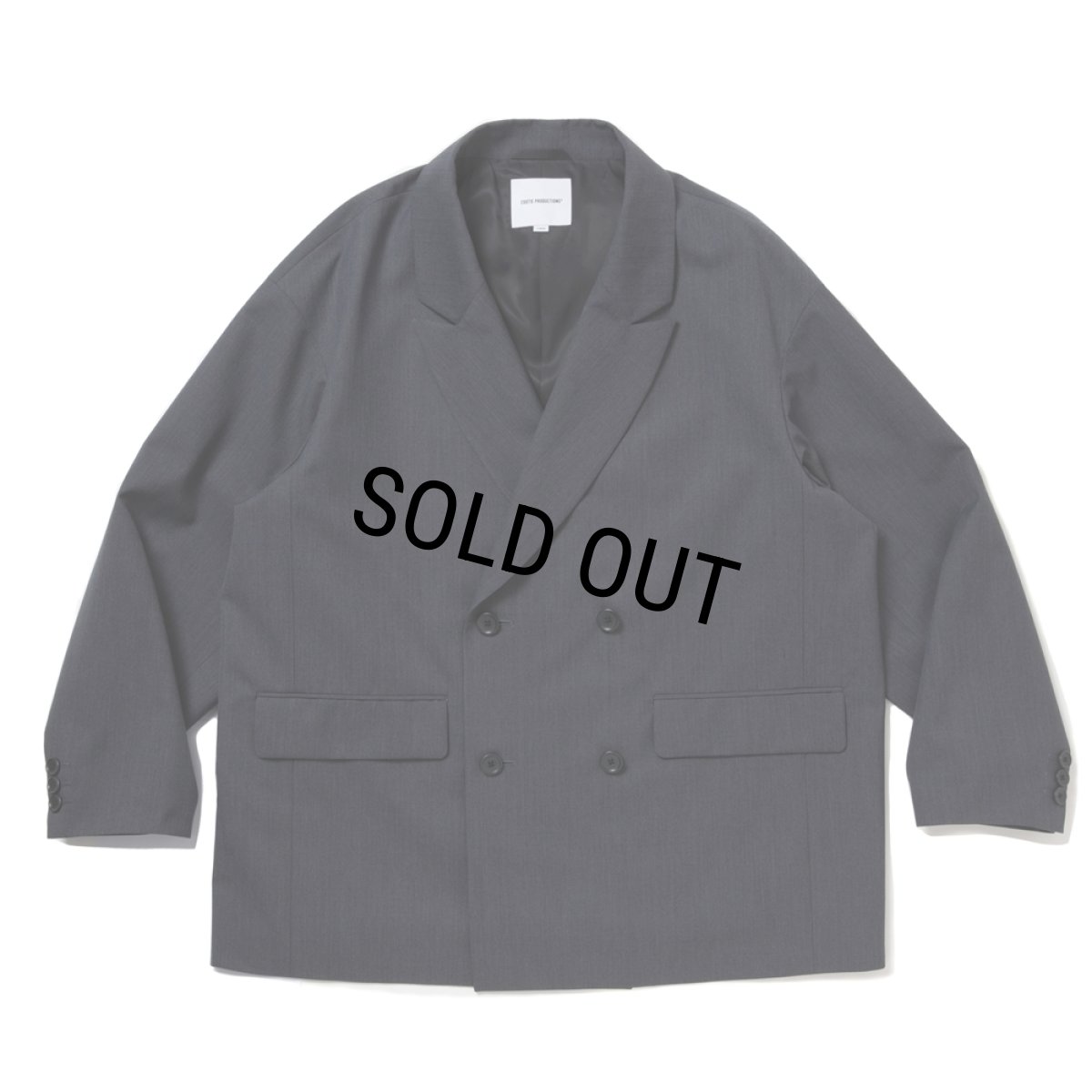 画像1: COOTIE PRODUCTIONS/T/W Saxony Double Breasted Jacket（Gray）［ダブルブレステッドJKT-25秋冬］ (1)
