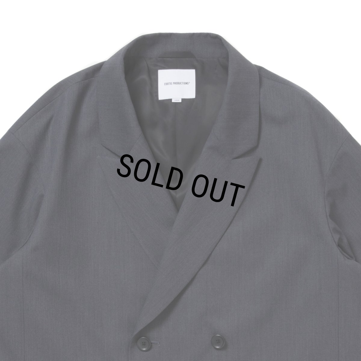 画像3: COOTIE PRODUCTIONS/T/W Saxony Double Breasted Jacket（Gray）［ダブルブレステッドJKT-25秋冬］ (3)