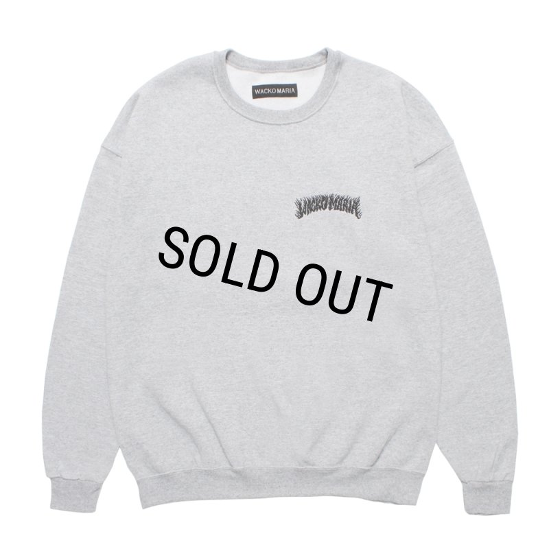 WACKO MARIA/TIM LEHI / SWEAT SHIRT（GRAY）［クルーネックスウェット