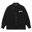 WACKO MARIA/TIM LEHI / 50'S OPEN COLLAR SHIRT（BLACK）［50'S