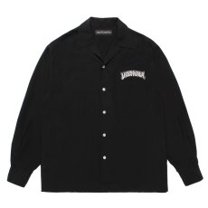 画像2: WACKO MARIA/TIM LEHI / 50'S OPEN COLLAR SHIRT（BLACK）［50'Sオープンカラーシャツ-25秋冬］ (2)