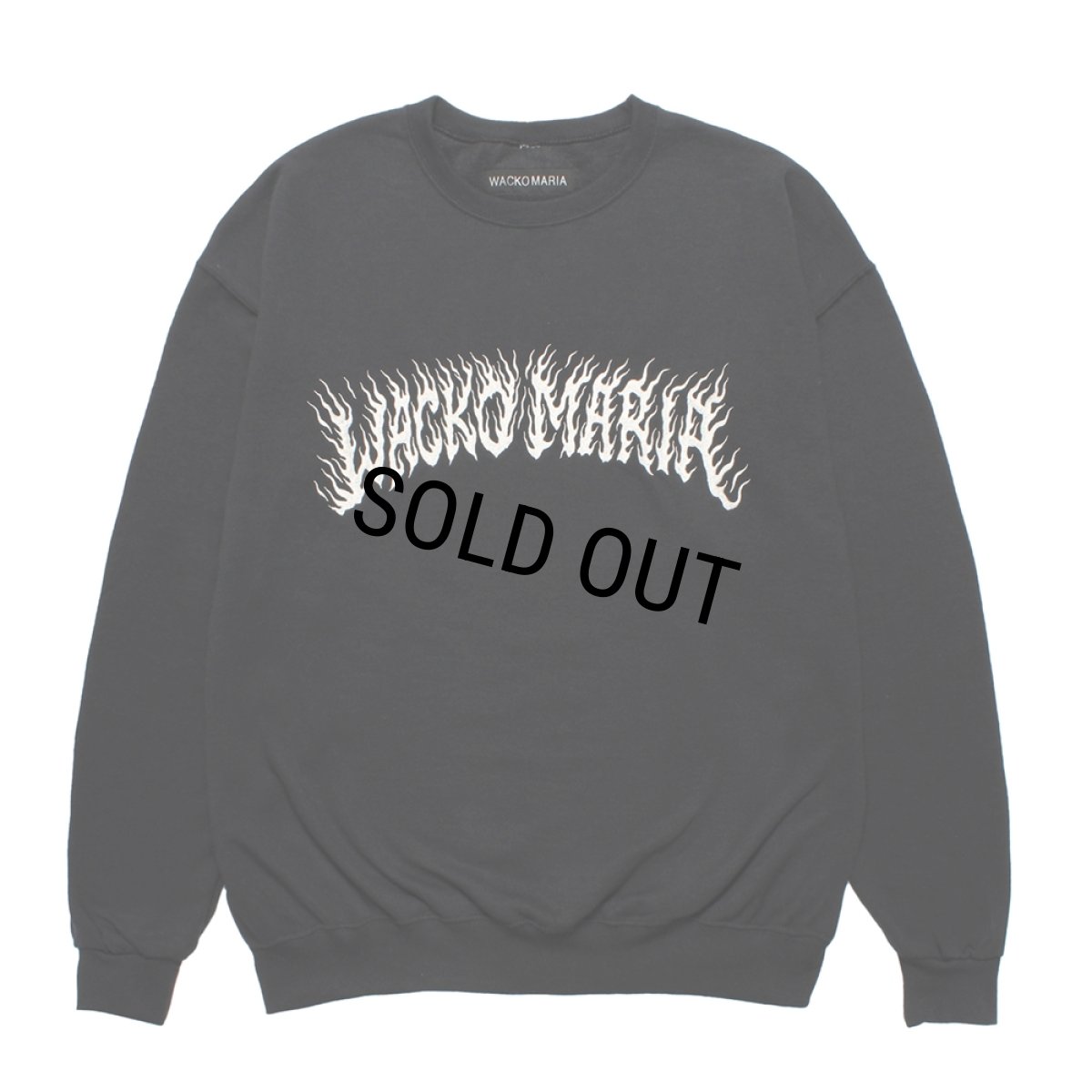 画像1: WACKO MARIA/TIM LEHI / SWEAT SHIRT（BLACK）［クルーネックスウェット-25秋冬］ (1)