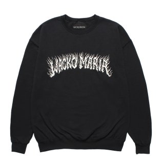 WACKO MARIA/TIM LEHI / SWEAT SHIRT（BLACK）［クルーネック