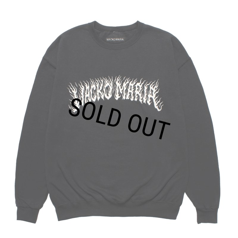 WACKO MARIA/TIM LEHI / SWEAT SHIRT（BLACK）［クルーネック