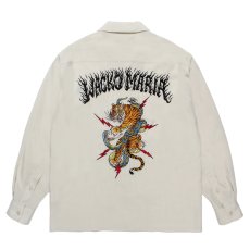 画像1: WACKO MARIA/TIM LEHI / 50'S OPEN COLLAR SHIRT（IVORY）［50'Sオープンカラーシャツ-25秋冬］ (1)