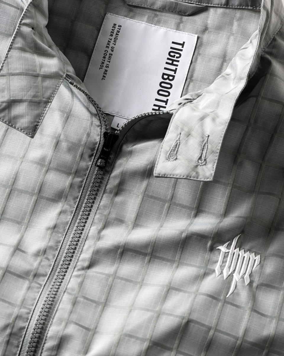 画像4: TIGHTBOOTH/PLAID LIGHT SWING TOP（Grey）［チェックライトスウィングトップ-25秋冬］ (4)