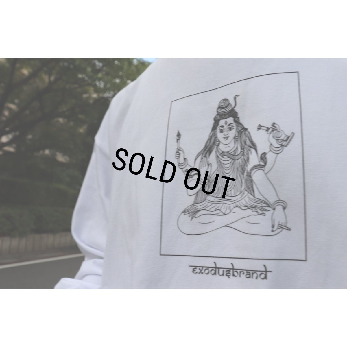 画像4: 【30％OFF】exodus brand/TERPS SIVA L/S T SHIRT（WHITE）［プリント長袖T-25秋冬］ (4)