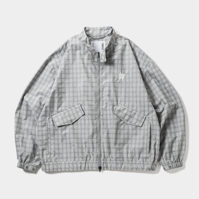 画像1: TIGHTBOOTH/PLAID LIGHT SWING TOP（Grey）［チェックライトスウィングトップ-25秋冬］