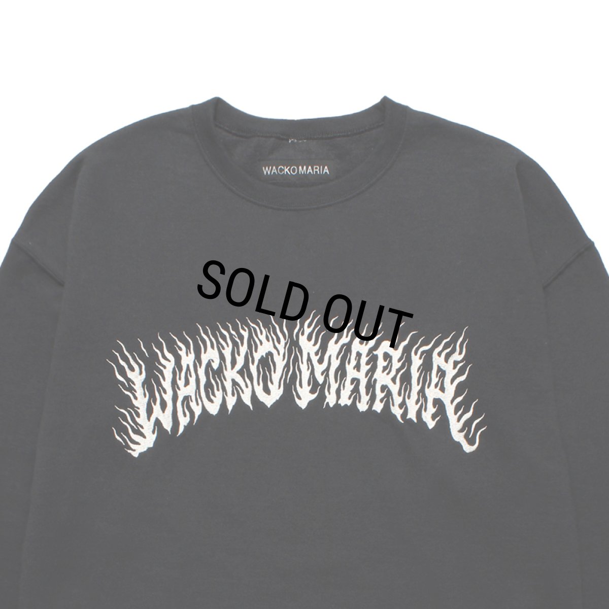 画像2: WACKO MARIA/TIM LEHI / SWEAT SHIRT（BLACK）［クルーネックスウェット-25秋冬］ (2)