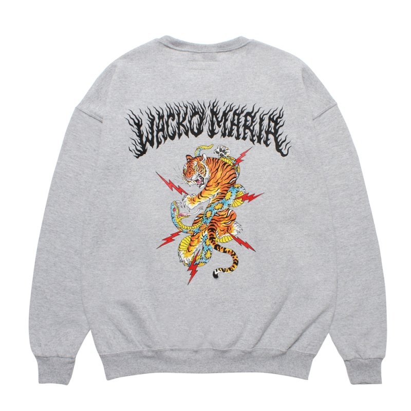 画像2: WACKO MARIA/TIM LEHI / SWEAT SHIRT（GRAY）［クルーネックスウェット-25秋冬］