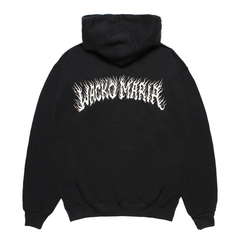 画像2: WACKO MARIA/TIM LEHI / HOODED SWEAT SHIRT（BLACK）［プルオーバーパーカー-25秋冬］
