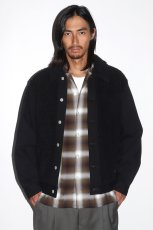 画像3: WACKO MARIA/OMBRE CHECK OPEN COLLAR SHIRT（KHAKI）［オンブレチェックオープンカラーシャツ-25秋冬］ (3)