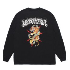 画像1: WACKO MARIA/TIM LEHI / WASHED HEAVY WEIGHT LONG SLEEVE T-SHIRT（BLACK）［プリント長袖T-25秋冬］ (1)