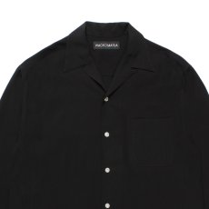 画像3: WACKO MARIA/TIM LEHI / 50'S OPEN COLLAR SHIRT（BLACK）［50'Sオープンカラーシャツ-25秋冬］ (3)