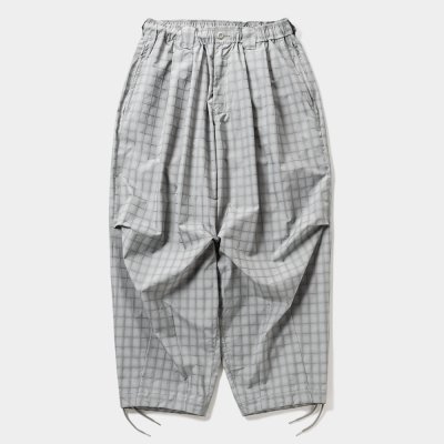 画像1: TIGHTBOOTH/PLAID LIGHT BALLOON PANTS（Grey）［チェックライトバルーンパンツ-25秋冬］