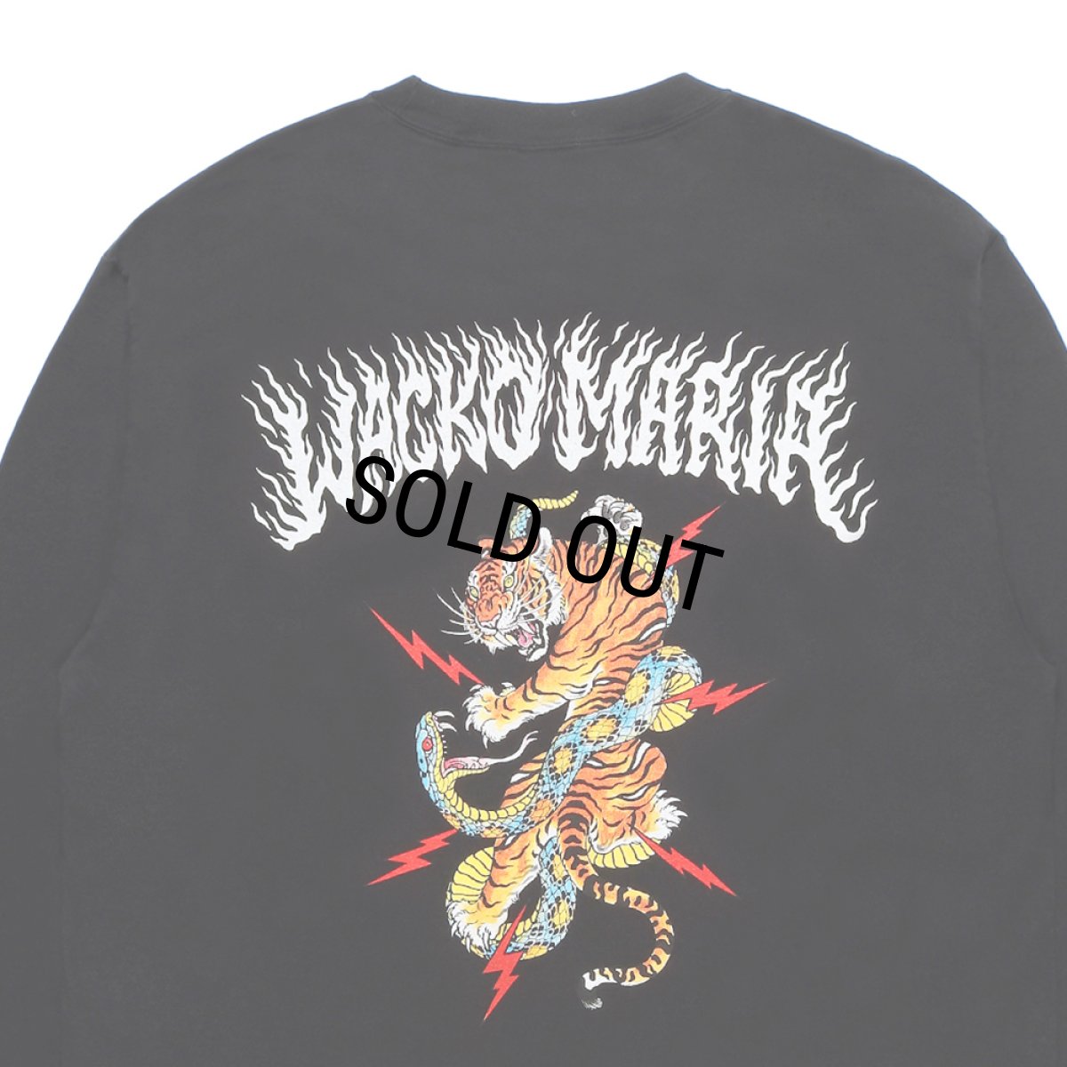 画像4: WACKO MARIA/TIM LEHI / WASHED HEAVY WEIGHT LONG SLEEVE T-SHIRT（BLACK）［プリント長袖T-25秋冬］ (4)