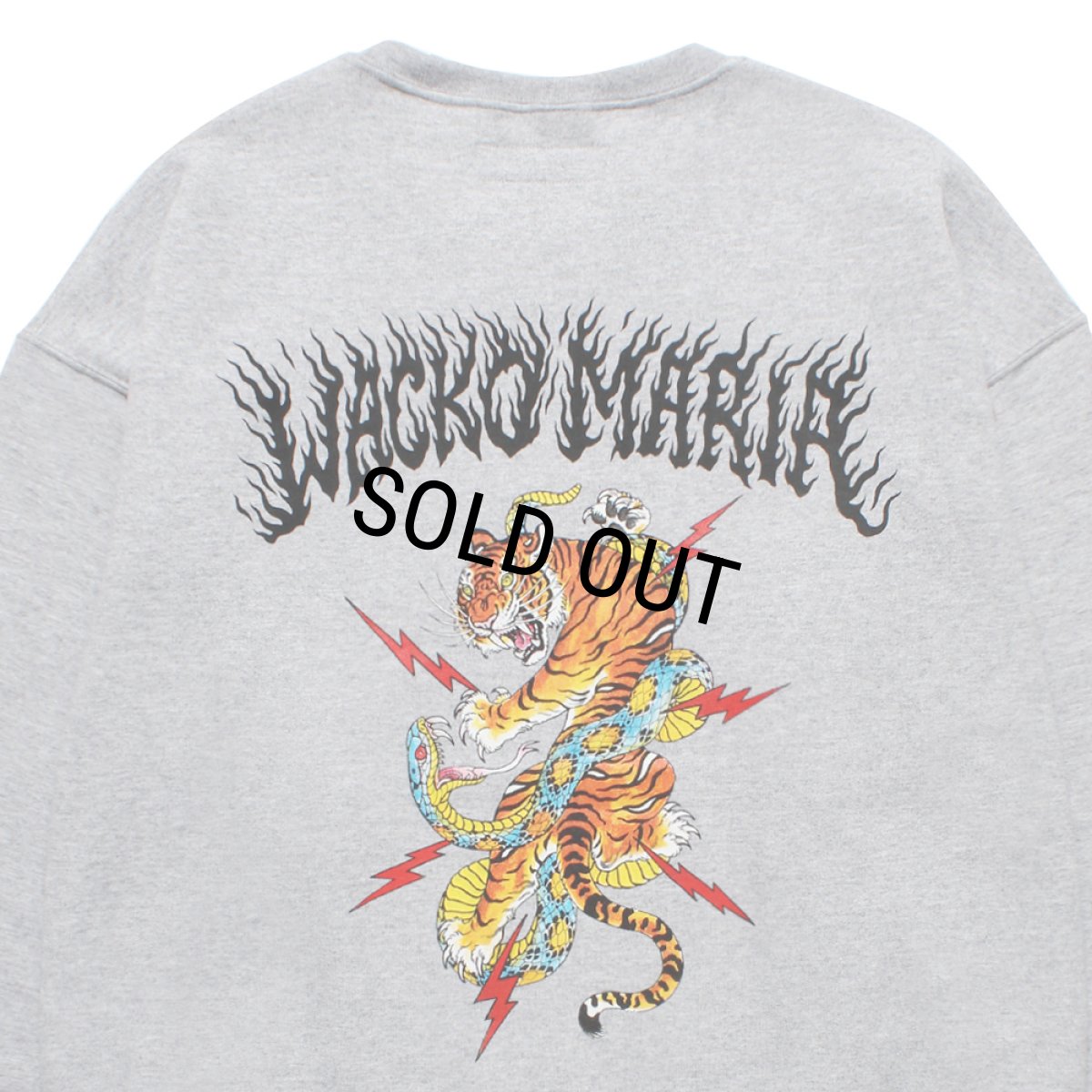 画像4: WACKO MARIA/TIM LEHI / SWEAT SHIRT（GRAY）［クルーネックスウェット-25秋冬］ (4)